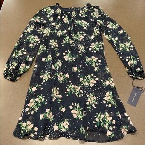 NWT Tommy Hilfiger Floral Long Sleeve Dress Sz: 2